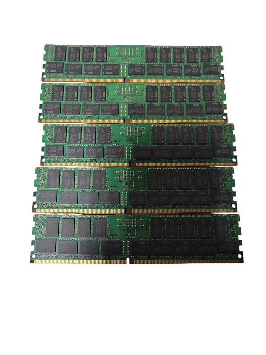 LOT 5x Micron 32GB 2RX4 PC4-2400T-RB1-11 Server Ram