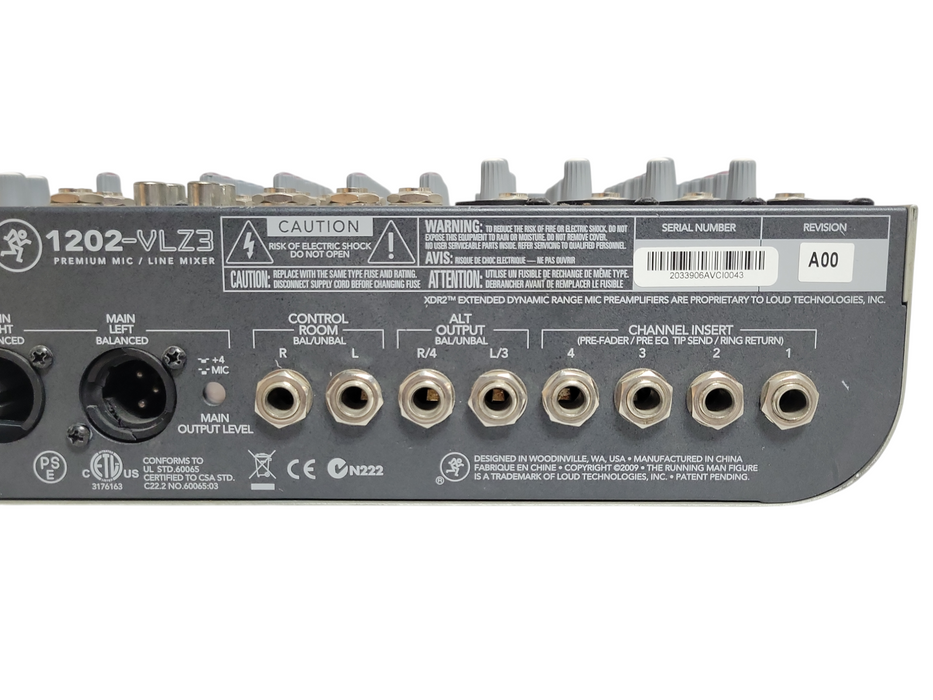 Mackie 1202-VLZ3 Compact Premium Mic / Line Audio Mixer, READ