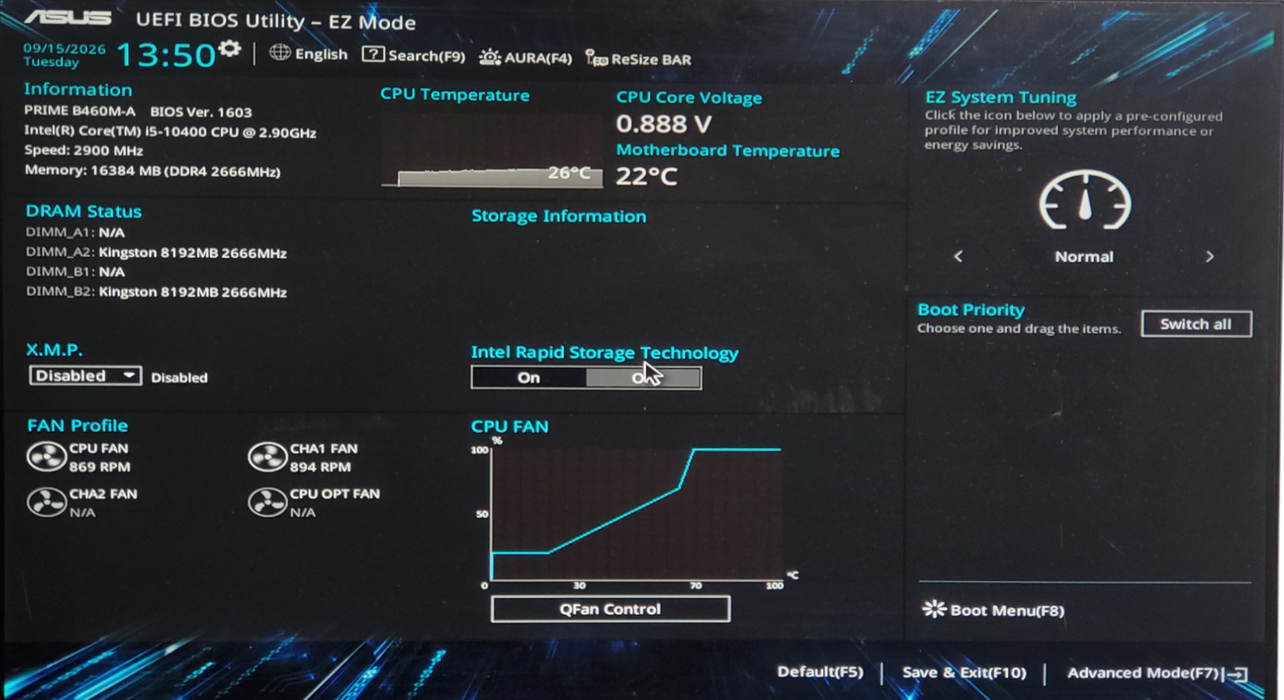 Custom PC | ASUS PRIME B460M-A - Intel Core i5-10400, 16GB DDR4 - No HDD