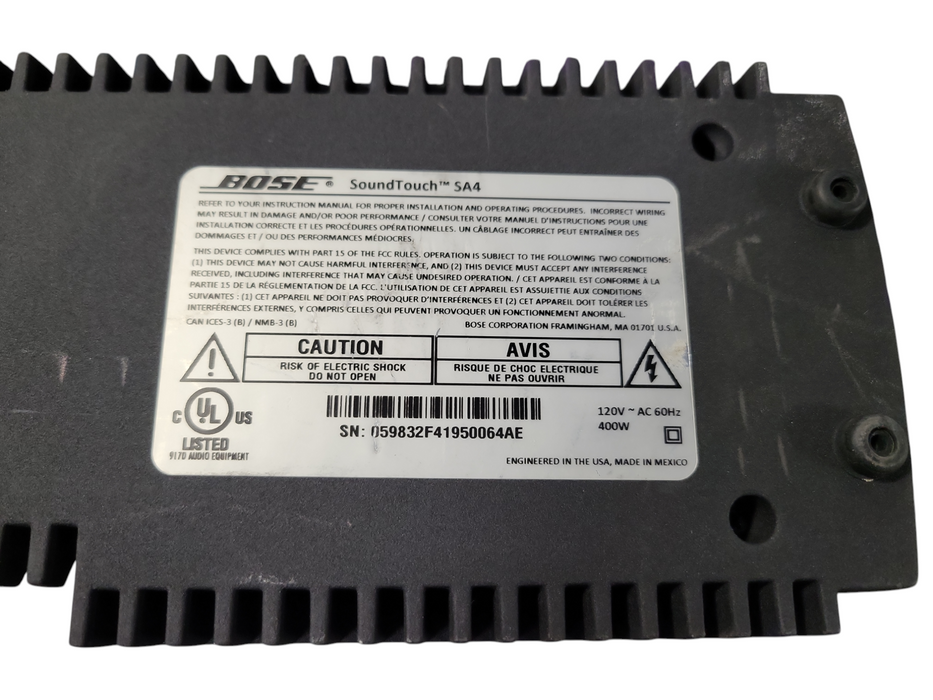 Bose SoundTouch SA4 Amplifier (bare unit, no adapter)
