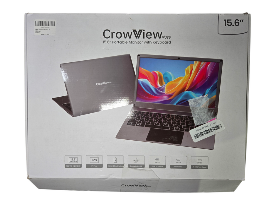 *OPEN BOX* CrowView Note 14" Portable Monitor with Keyboard