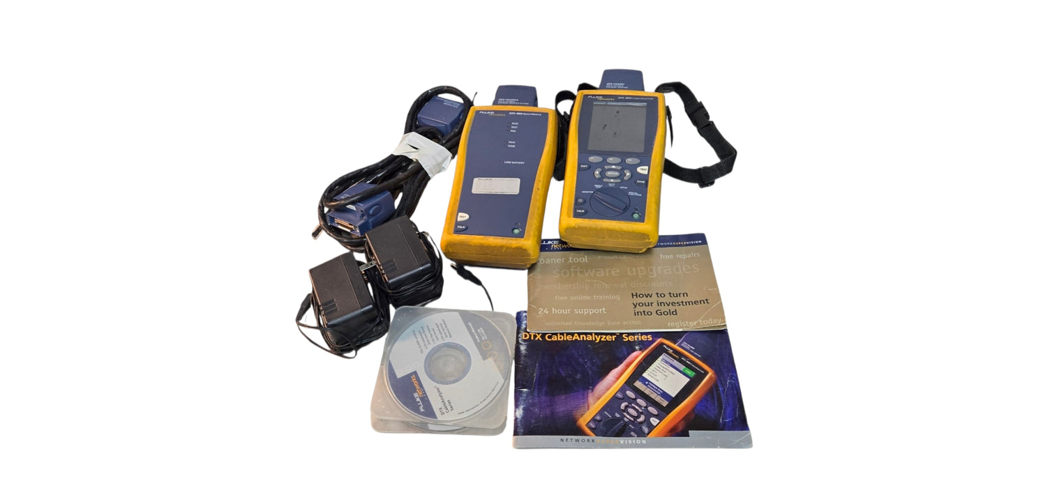 Fluke Networks DTX-1800 Cable Analyzer Kit w/ Smart Remote & Case | READ