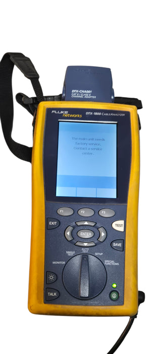 Fluke Networks DTX-1800 Cable Analyzer Kit w/ Smart Remote & Case | READ