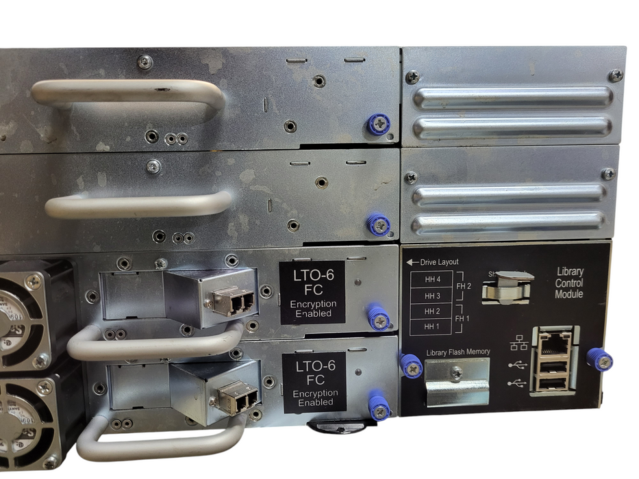 SPECTRA Logic T50e Tape Library w/ 2x IBM LTO-6 Ultrium FC Tape drive 35P2306