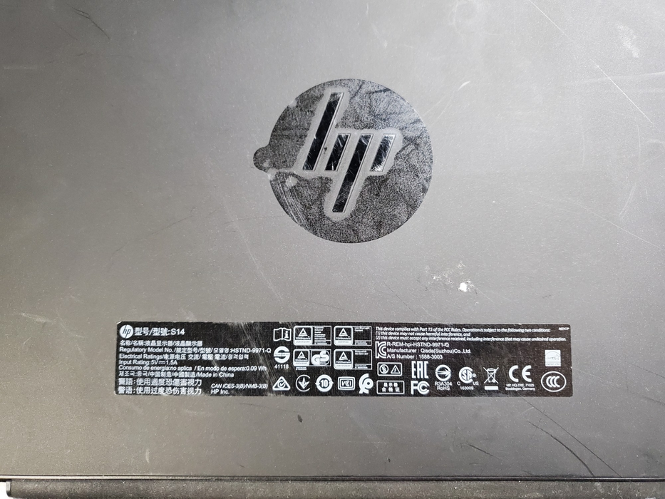 HP S14 14" Portable Monitor FHD 1080p IPS USB-C Display *READ*