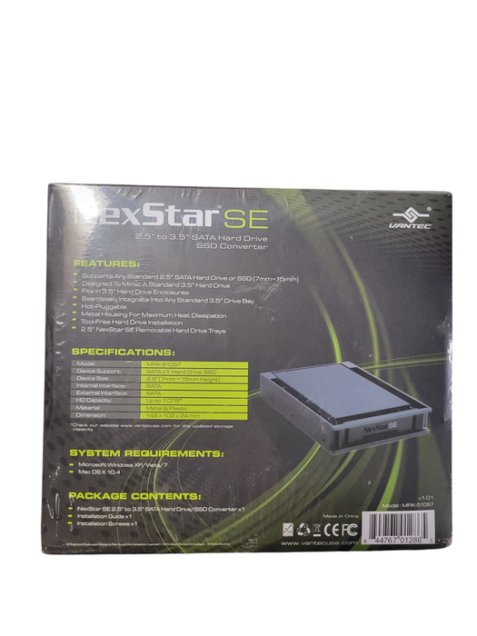 Vantec NexStar SE MRK-510ST 2.5" to 3.5" SATA HDD/SSD Converter