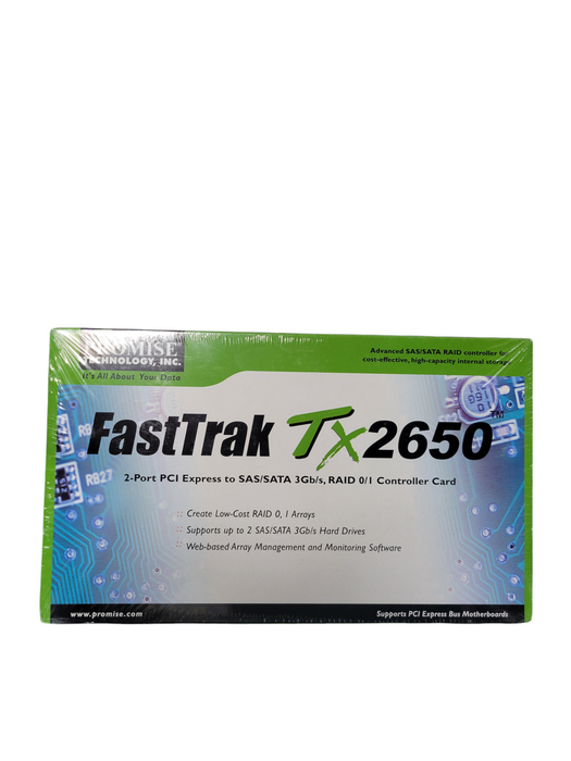 Promise FastTrak TX2650 2-Port SAS/SATA RAID Controller PCIe Card
