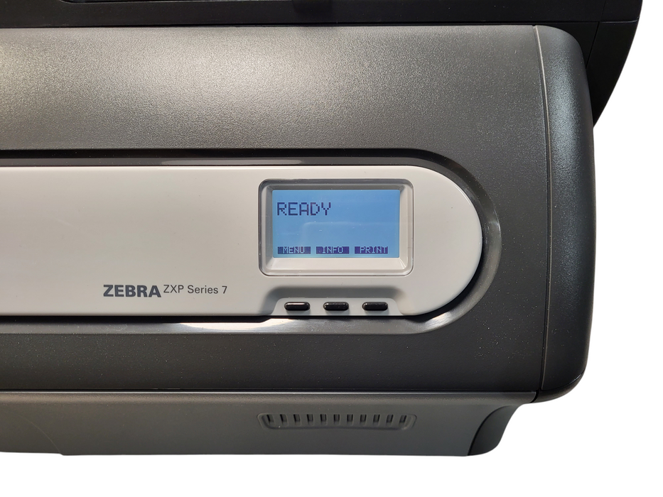 Zebra ZXP-7 Series Single Side ID Card Badge Printer Bundle - Z71-000C0000US00