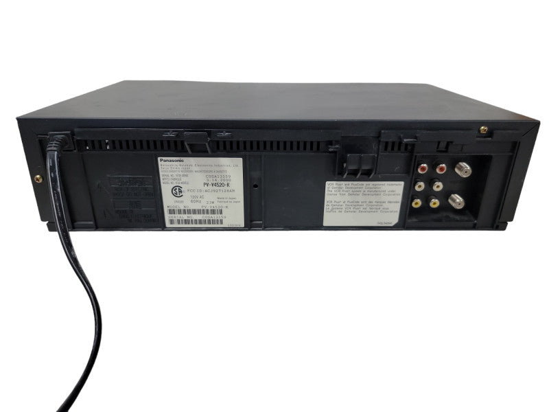 Panasonic PV-V4520-K Omnivision 4-Head Hi-Fi VCR Player| Made in Japan