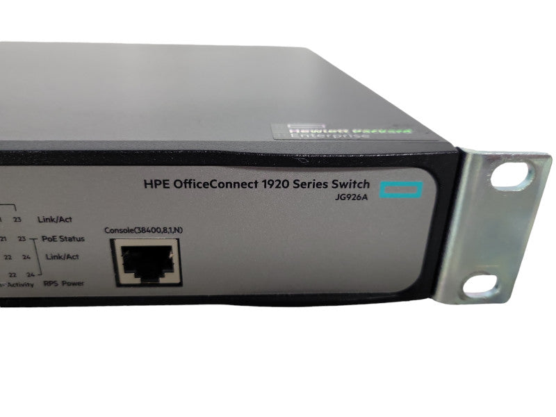 HP HPE 1920-24G-PoE+ 370W Networking PoE Switch JG926A !