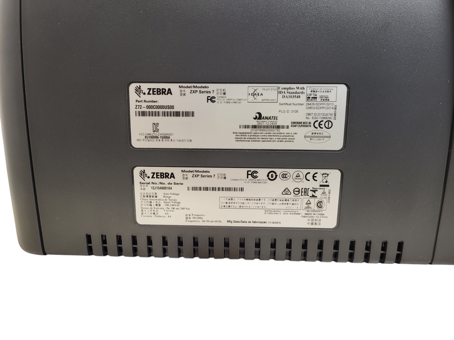 Zebra ZXP Series 7 Dual-Sided Card Printer - Z72-000C0000US00 READ