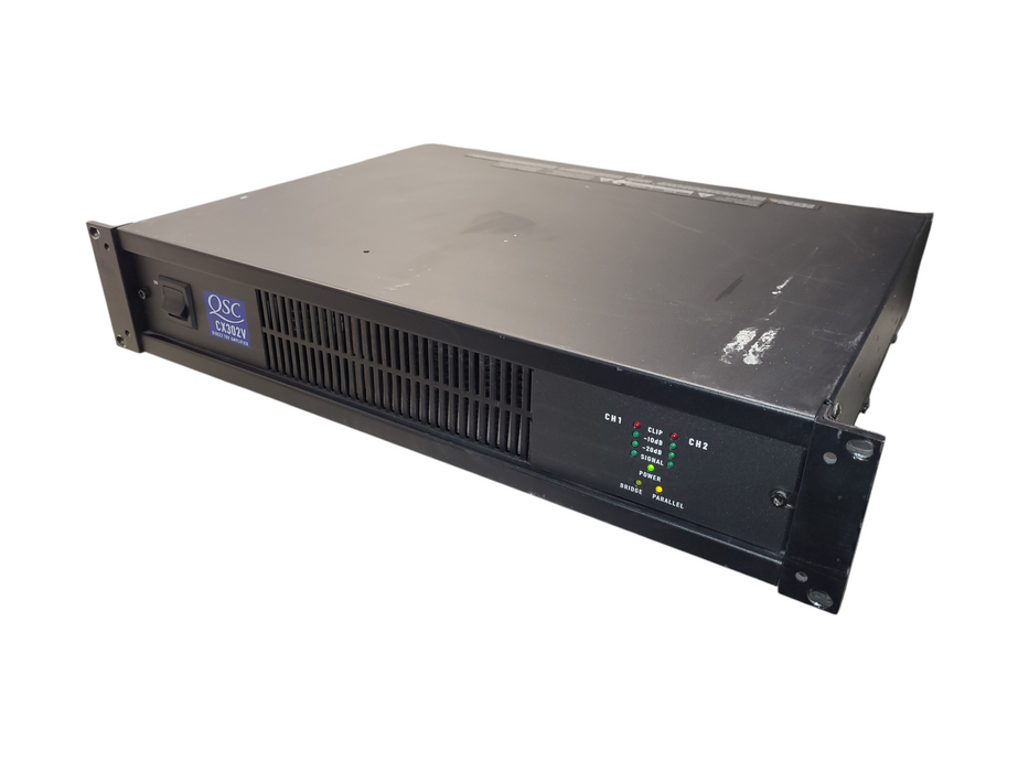 QSC Audio CX302 Black Two-Channel Commercial Power Professional Amplifier