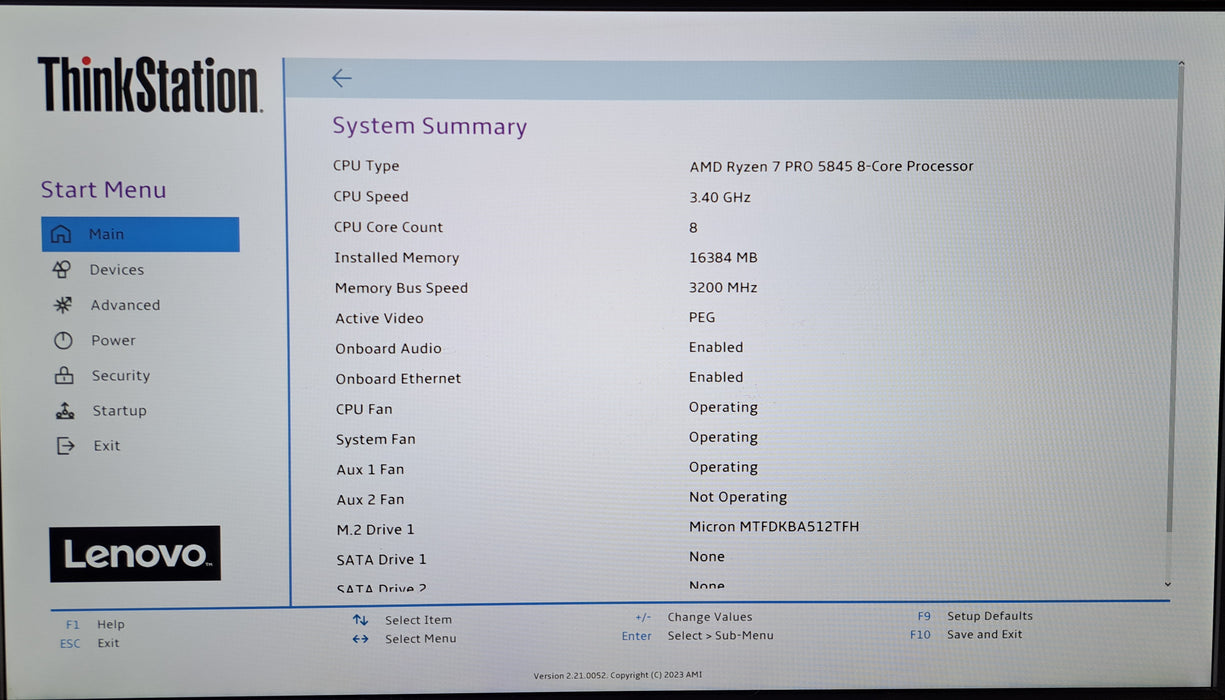 Lenovo ThinkStation P358 Tower Ryzen 7 PRO 5845, 16GB DDR4, RTX 3060, 512GB NVMe