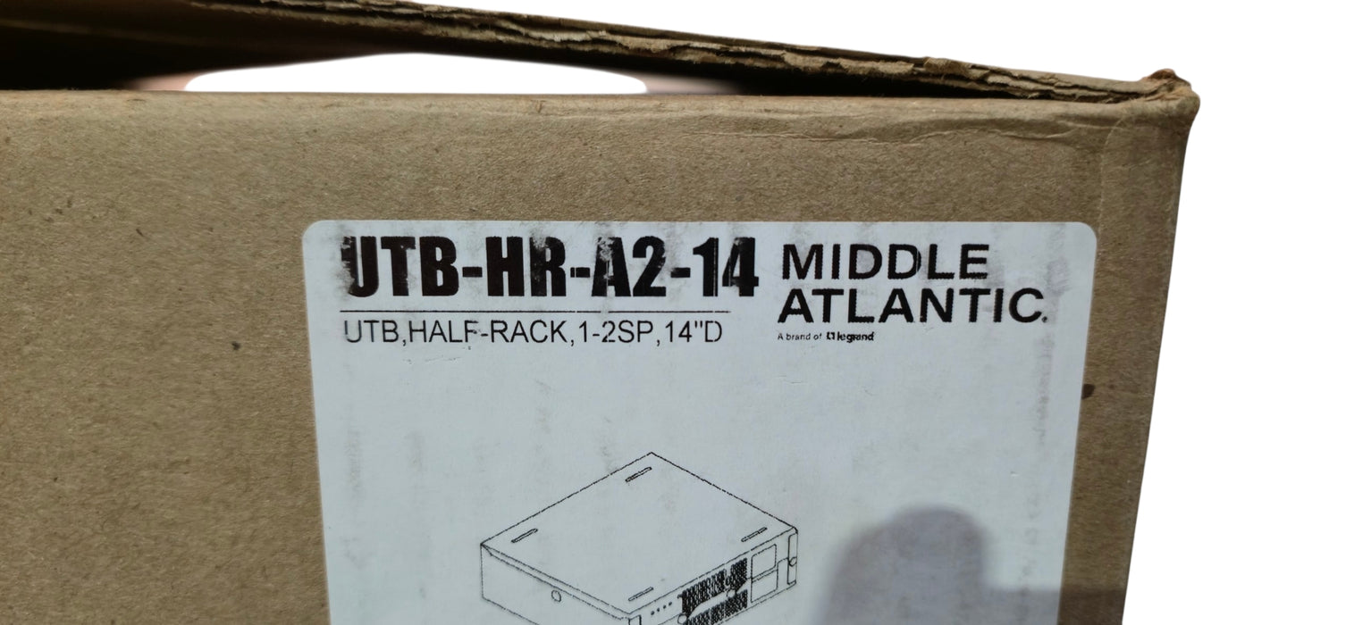 Like New Middle Atlantic UTB-HR-A2-14 Universal TechBox Half-Rack 1-2RU 14" Deep