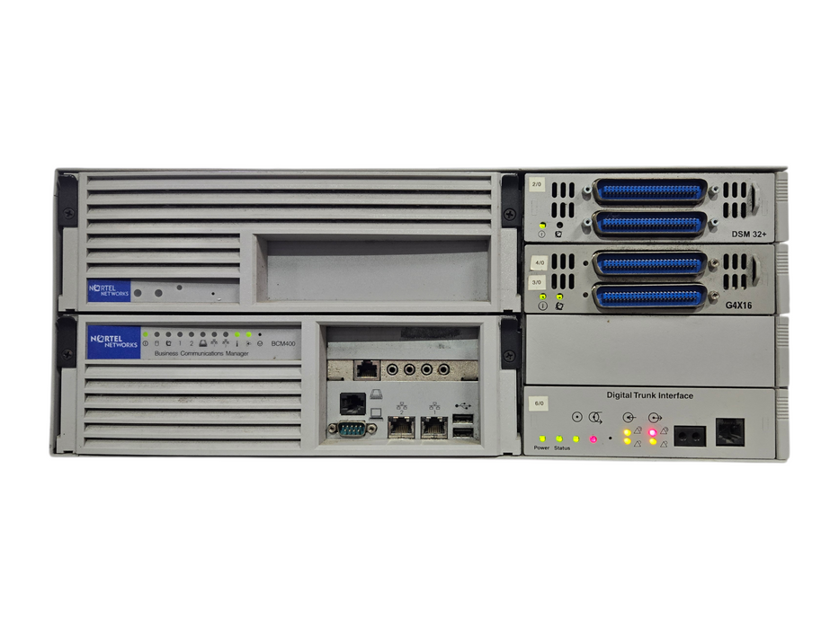 Nortel BCM400 Business Communications Manager w/ DTM, G8x16, DSM32+