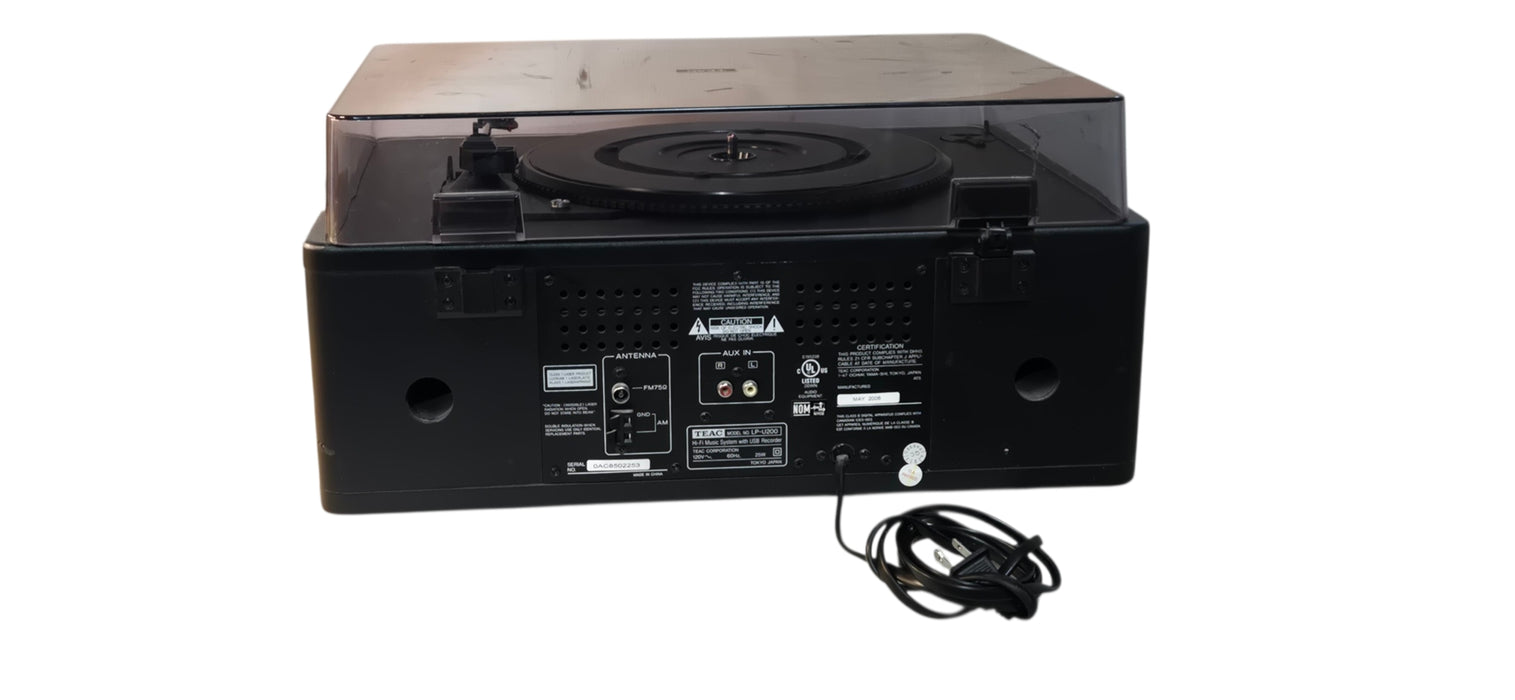 TEAC LP-U200 Turntable USB Recorder with CD/Radio Made in Japan | READ