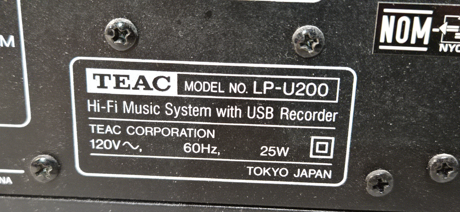TEAC LP-U200 Turntable USB Recorder with CD/Radio Made in Japan | READ