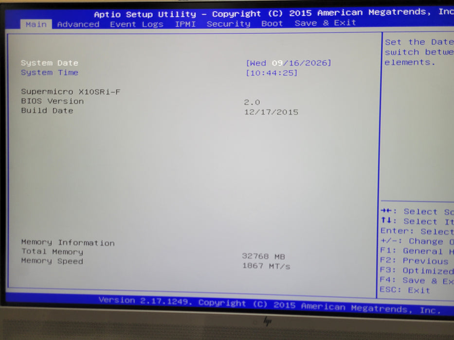 SuperMicro X10SRi-F 1U, Xeon E5-2609v4 1.70GHz, 32GB DDR4, 1x PSU, 4x 3.5"