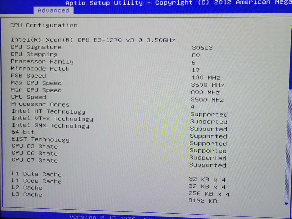 SuperMicro 813M-3 Xeon E3-1270v3 3.50GHz, 32GB DDR3, MegaRAID SAS MR9240-4i READ