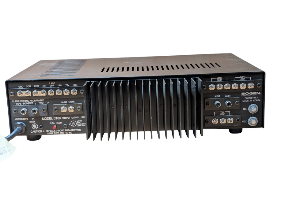 BOGEN C100 PA Audio Mixer Amplifier 110 Volts Mains