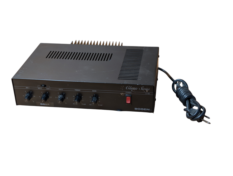 BOGEN C100 PA Audio Mixer Amplifier 110 Volts Mains