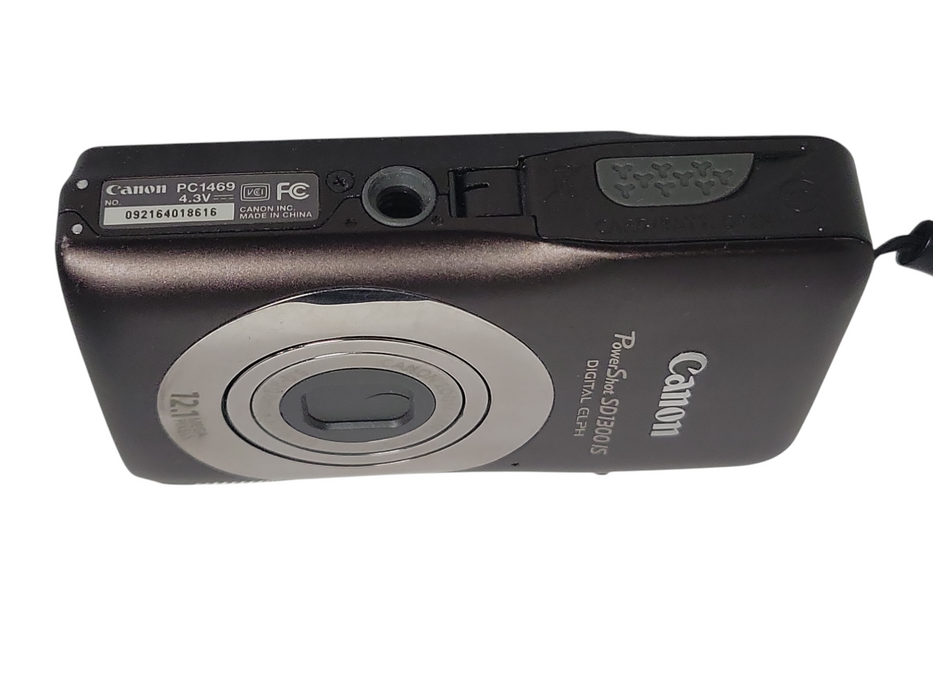 Canon PowerShot SD1300 IS Digital Elph 12.1MP Camera w/ Battery, No SD Card