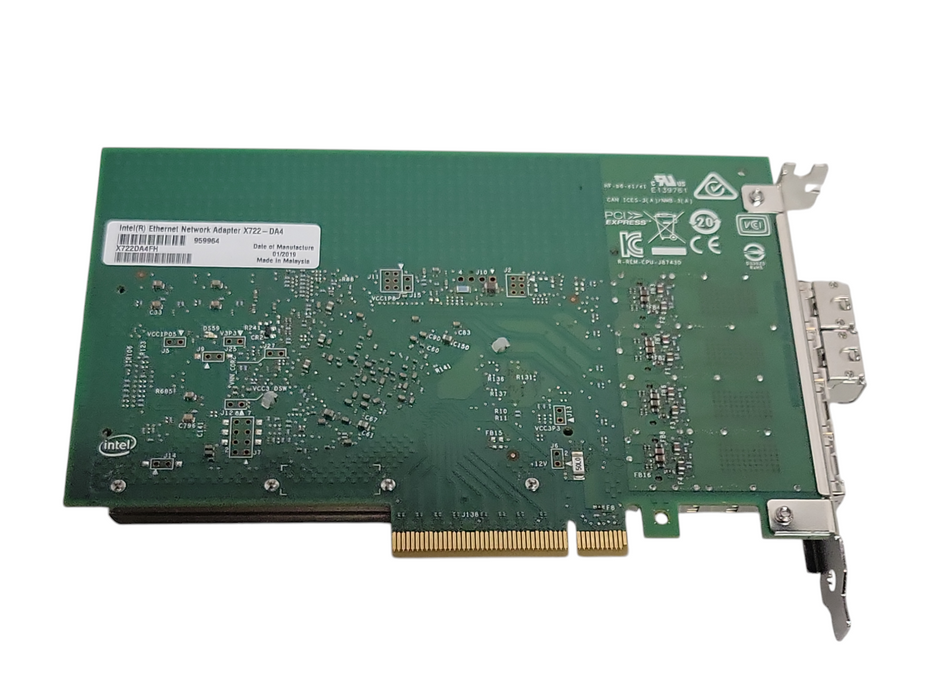 Intel X722-DA4 Ethernet 4-Port 10Gbps PCI-e 3.0 x8 Network Adapter w/ 2x SFPs