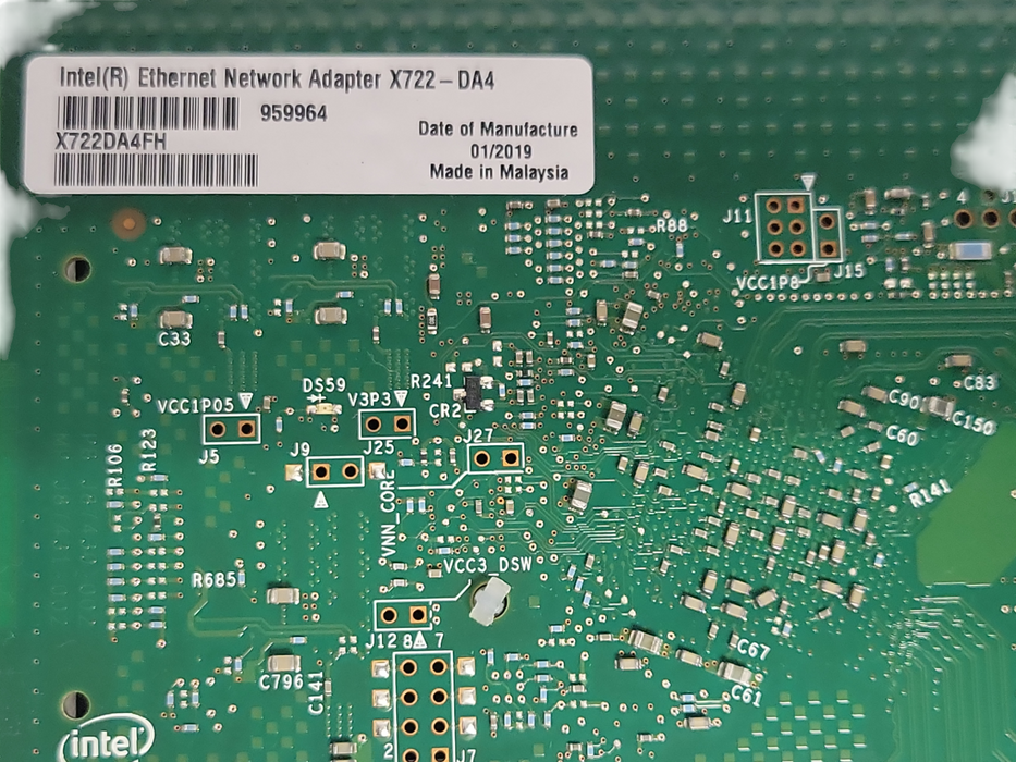 Intel X722-DA4 Ethernet 4-Port 10Gbps PCI-e 3.0 x8 Network Adapter w/ 2x SFPs