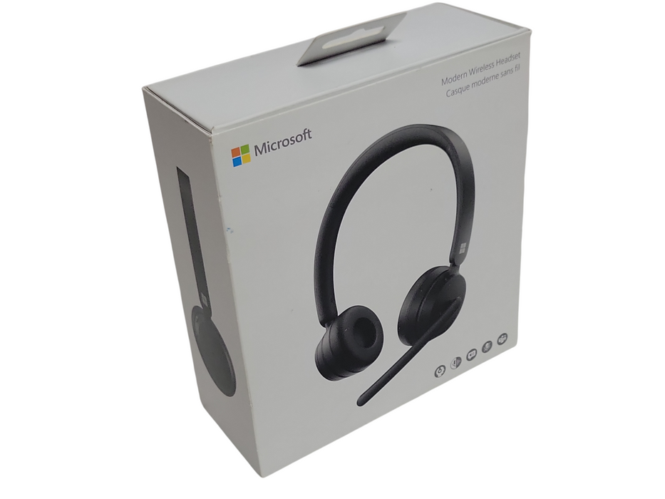 Microsoft Modern Wireless Bluetooth Headset Black with USB DONGLE