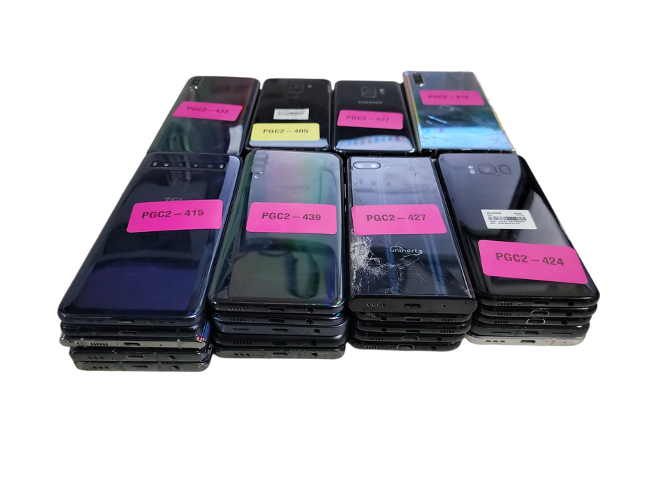 Lot of 40x Android Phones [Samsung / LG / Google | B/C Condition][PGC2-9]