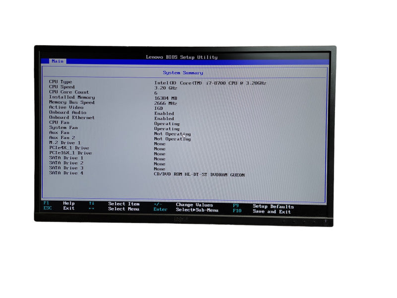 Lenovo ThinkStation P330 i7 - 8700 CPU @ 3.20GHz 16GB DDR4 Ram QÎ¸