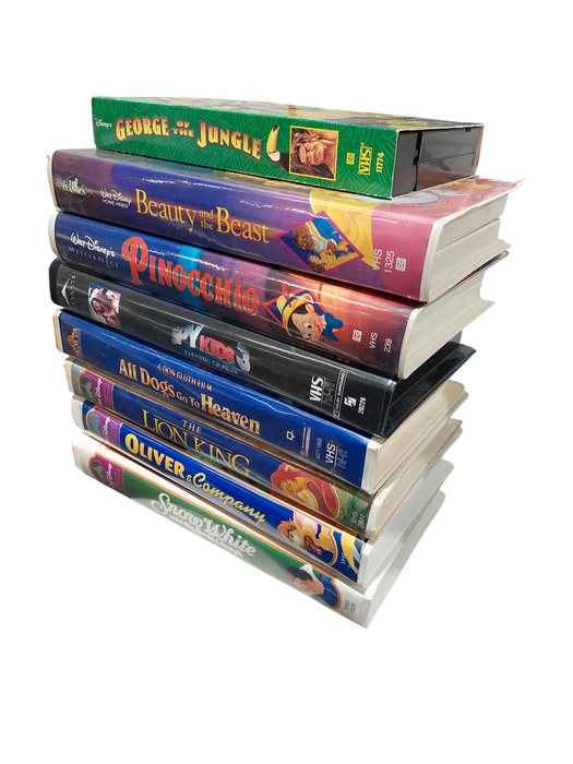 Bundle of 8 Disney VHS Movies in the Cases