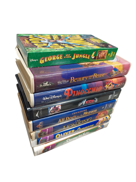 Bundle of 8 Disney VHS Movies in the Cases
