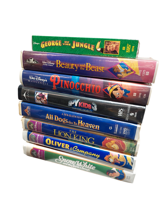Bundle of 8 Disney VHS Movies in the Cases