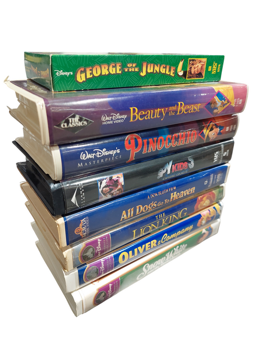 Bundle of 8 Disney VHS Movies in the Cases