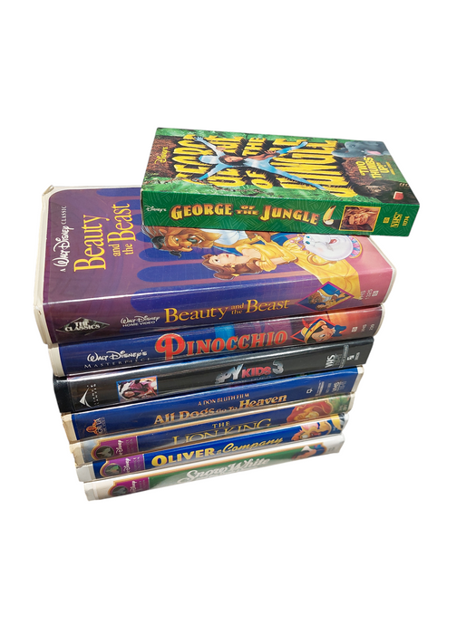 Bundle of 8 Disney VHS Movies in the Cases