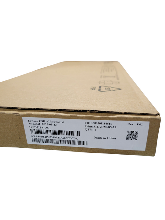 Lenovo USB AI Keyboard 5D50U84616 Wired Black US English FRU