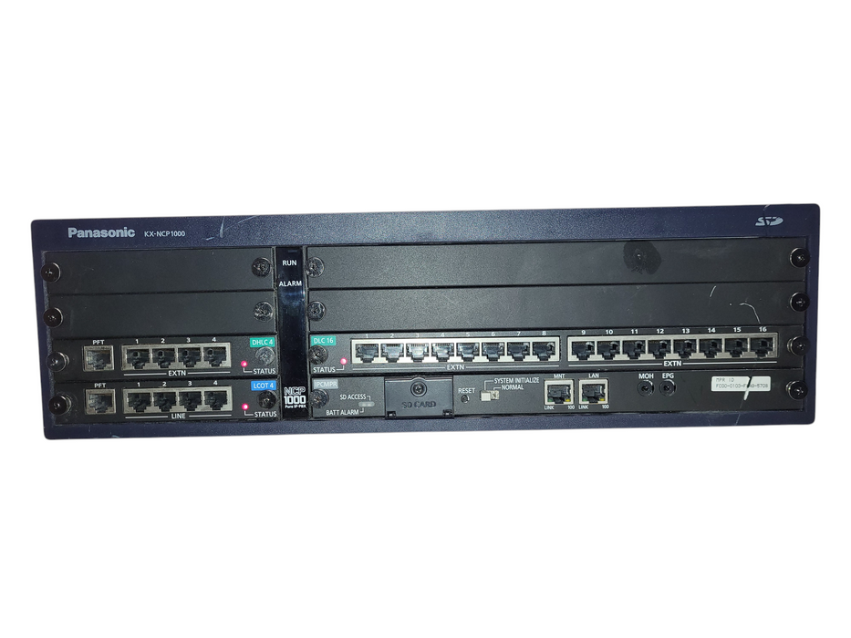 Panasonic KX-NCP1000 Pure IP-PBX Telephone System w/ LCOT4 DHLC4 DLC16 IPCMPR