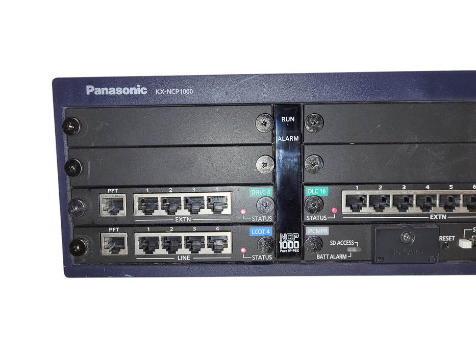 Panasonic KX-NCP1000 Pure IP-PBX Telephone System w/ LCOT4 DHLC4 DLC16 IPCMPR