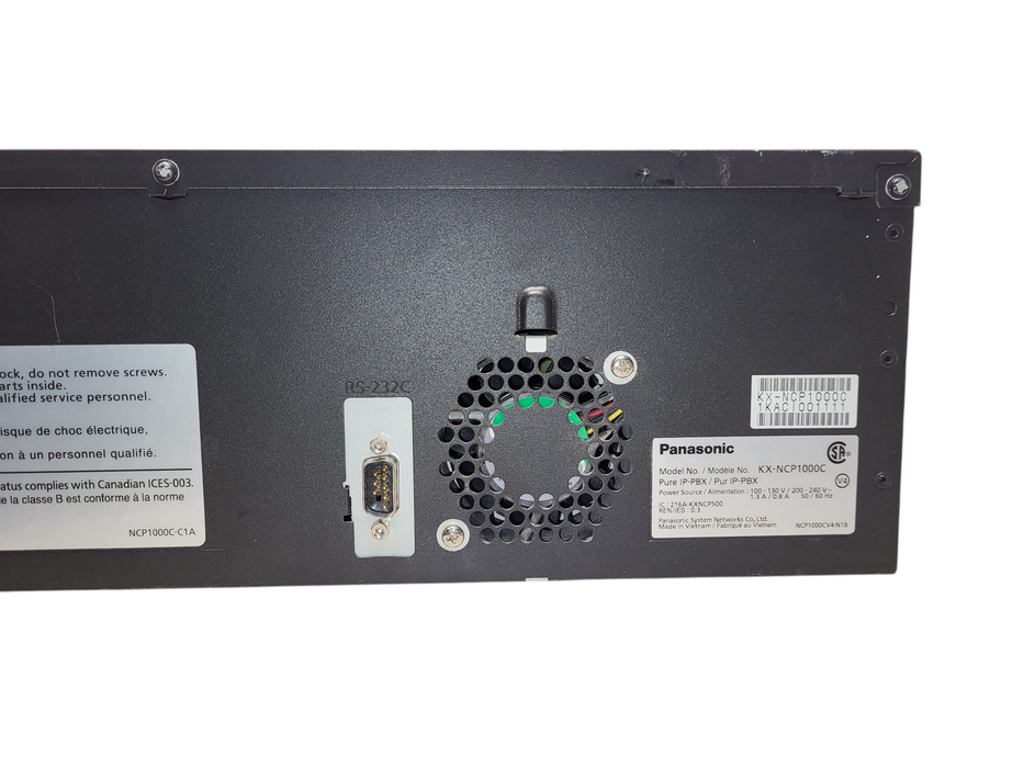 Panasonic KX-NCP1000 Pure IP-PBX Telephone System w/ LCOT4 DHLC4 DLC16 IPCMPR