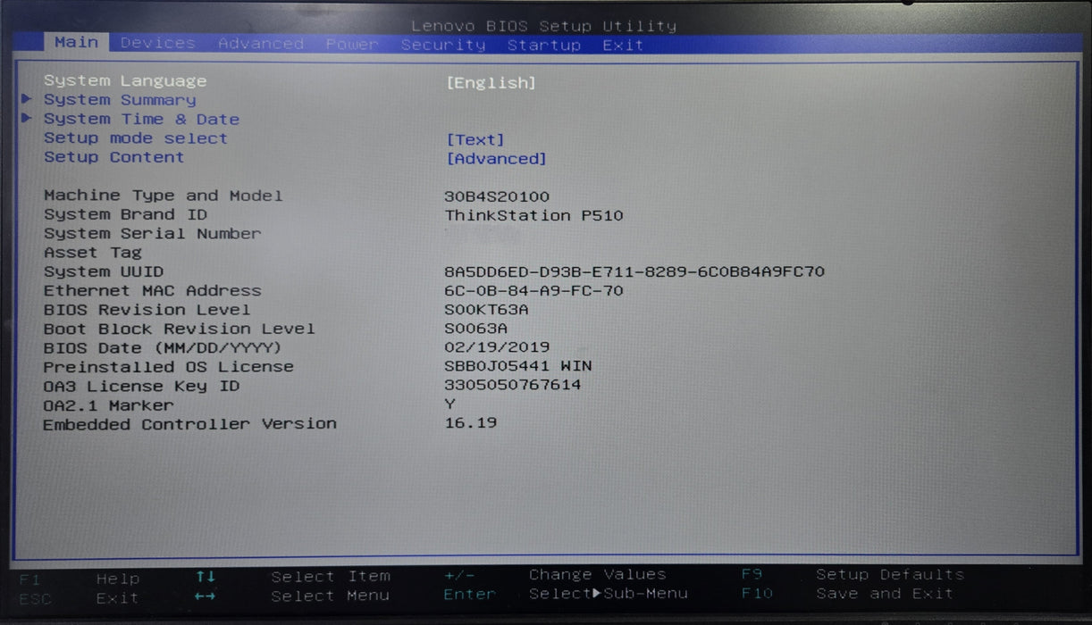 Lenovo ThinkStation P510, Xeon E5-1650v4, 32GB DDR4, SAS 9364-8i, No HDD, P600