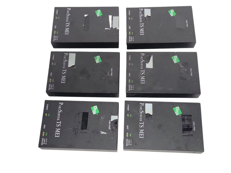 Lot of 6x Digi PortServer TS 1 MEI Serial Server 50000836-25 AB, READ