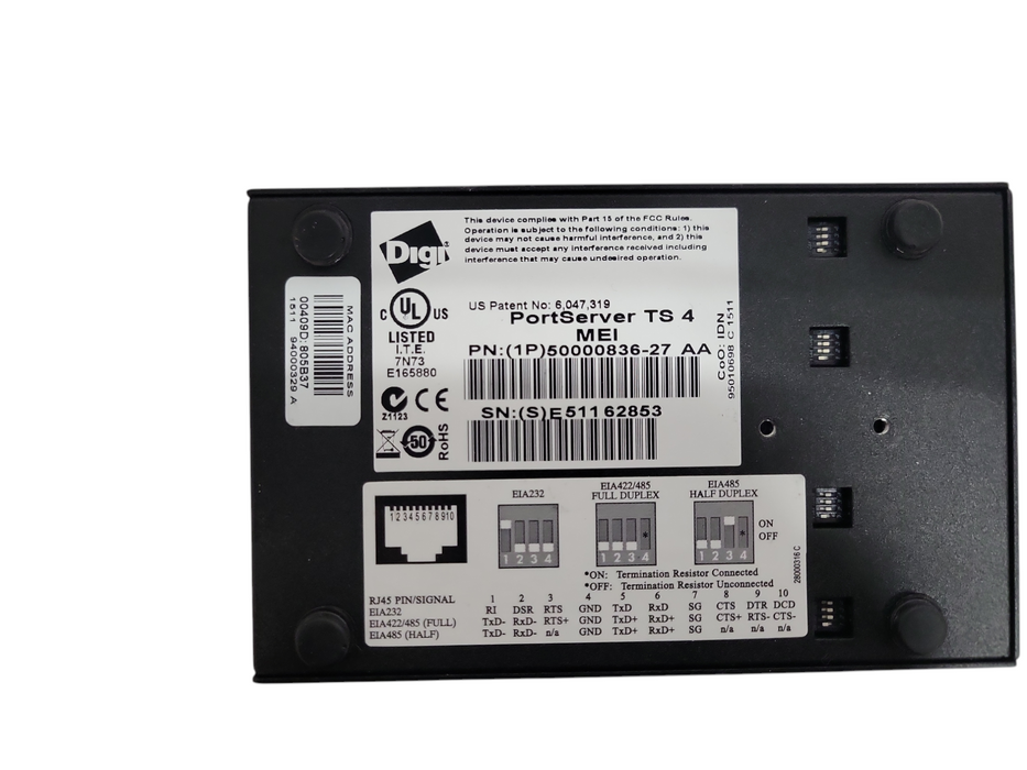 Digi PortServer TS 4 MEI 50000836-27, READ