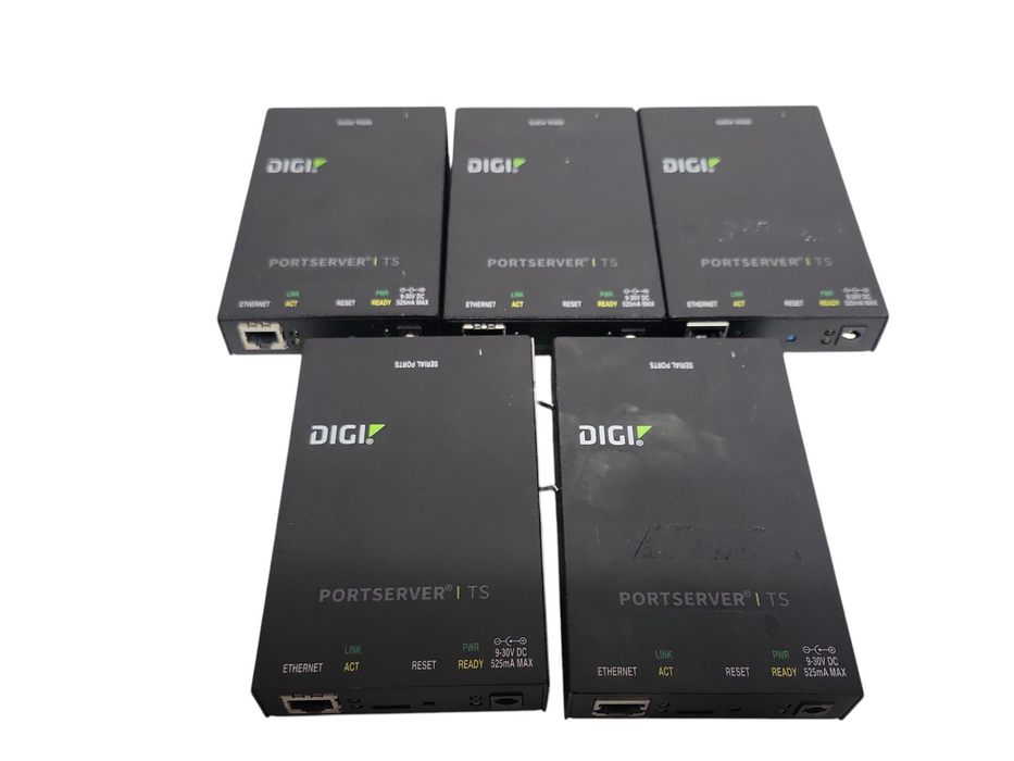Lot of 5x Digi PortServer TS 4 50000836-67, READ