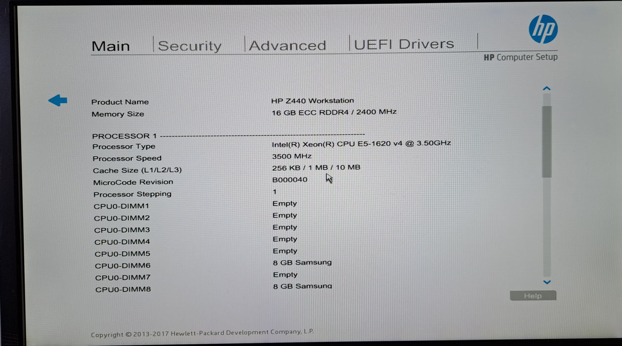 HP Z440 Workstation | Xeon E5-1620 v4 @3.50GHz, 16GB DDR4, Quadro K2200, No HDD