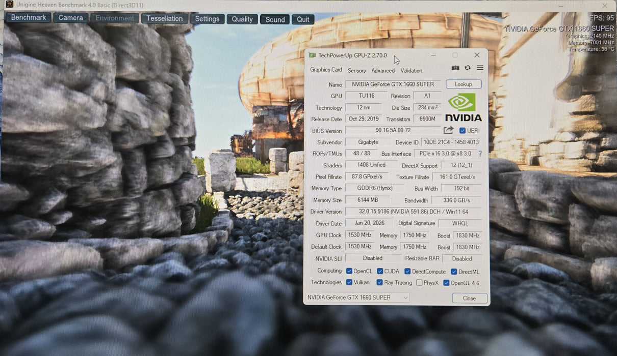Gigabyte NVIDIA GeForce GTX 1660 Super OC 6 GB GDDR6 Graphics Card