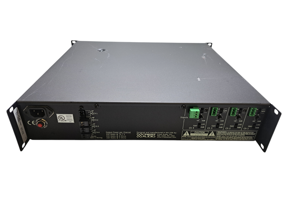 Crest Audio CM 2204 Professional 4-Channel Power Amplifier 2U  *READ*