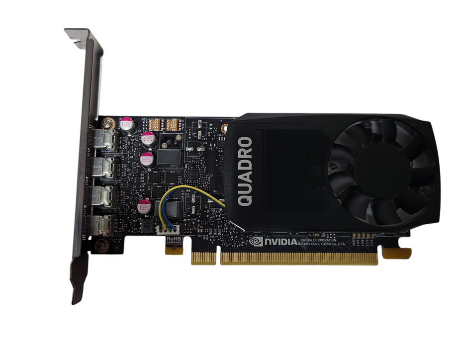 Nvidia Quadro P1000 4GB GDDR5 Graphics card 4x Mini DP,