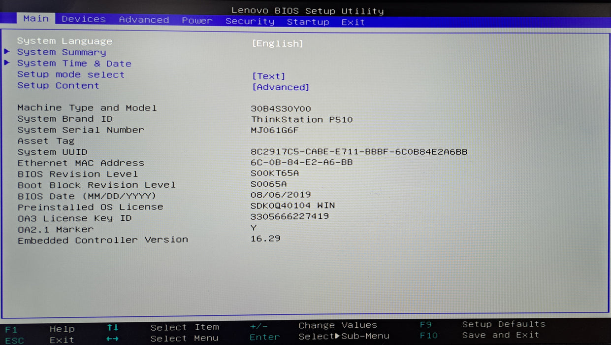Lenovo ThinkStation P510 | Xeon E5-1650 v4 @3.60GHz, 32GB DDR4, P600, No HDD
