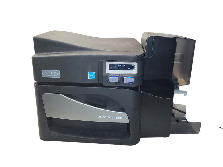 Fargo DTC4500E Color Dual-Sided ID Card Printer No AC